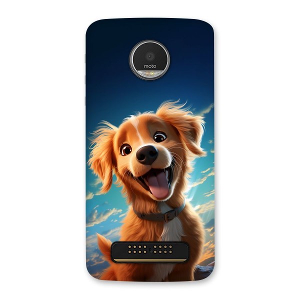 Happy Puppy Back Case for Moto Z Play