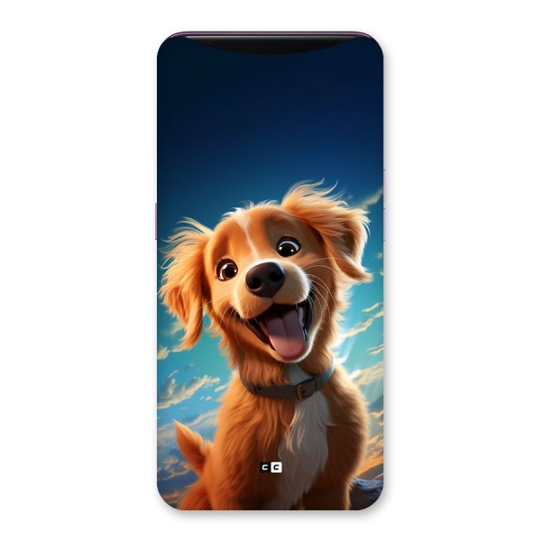 Happy Puppy Back Case for Oppo Find X