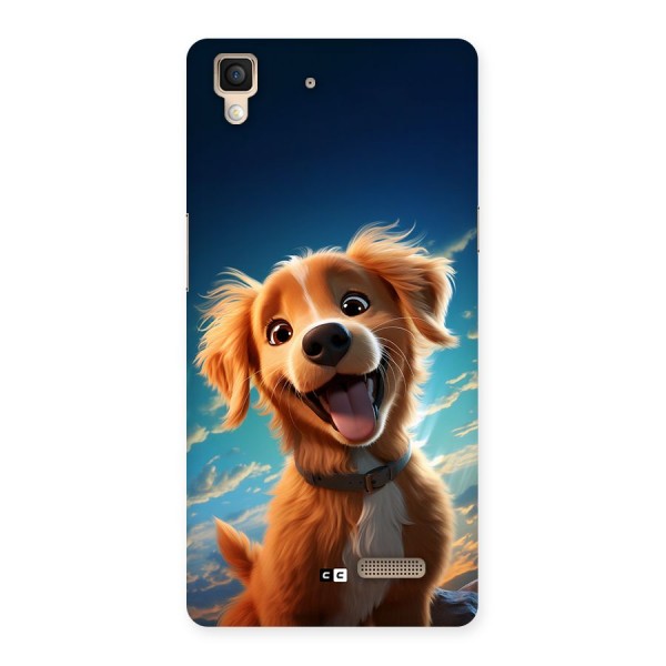 Happy Puppy Back Case for Oppo R7