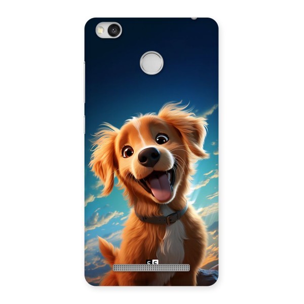 Happy Puppy Back Case for Redmi 3S Prime