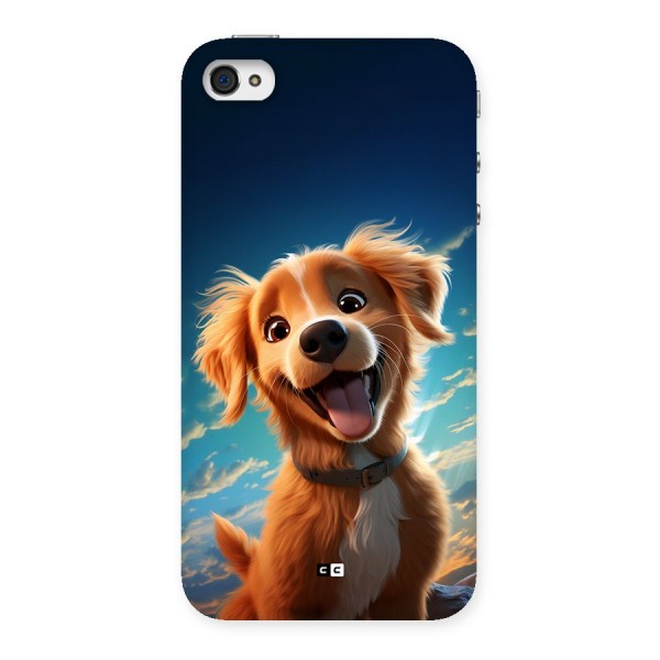 Happy Puppy Back Case for iPhone 4 4s