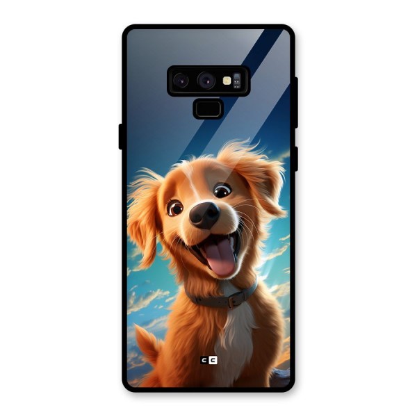 Happy Puppy Glass Back Case for Galaxy Note 9