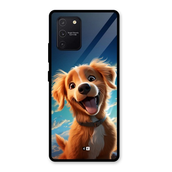 Happy Puppy Glass Back Case for Galaxy S10 Lite