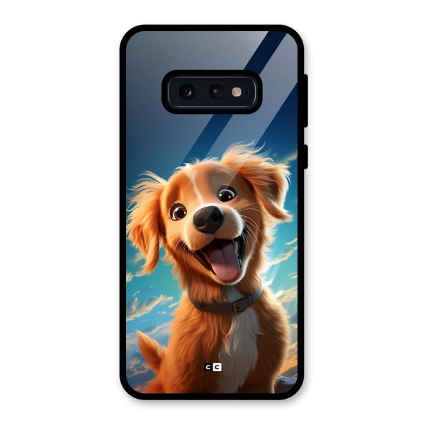 Happy Puppy Glass Back Case for Galaxy S10e