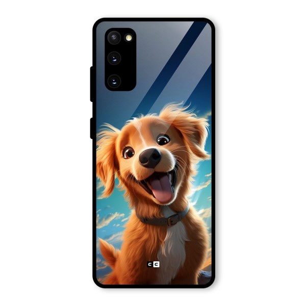 Happy Puppy Glass Back Case for Galaxy S20 FE 5G