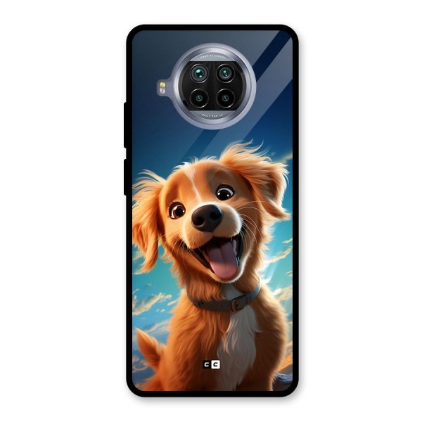 Happy Puppy Glass Back Case for Mi 10i