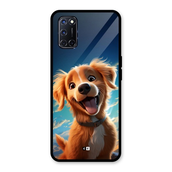 Happy Puppy Glass Back Case for Oppo A52