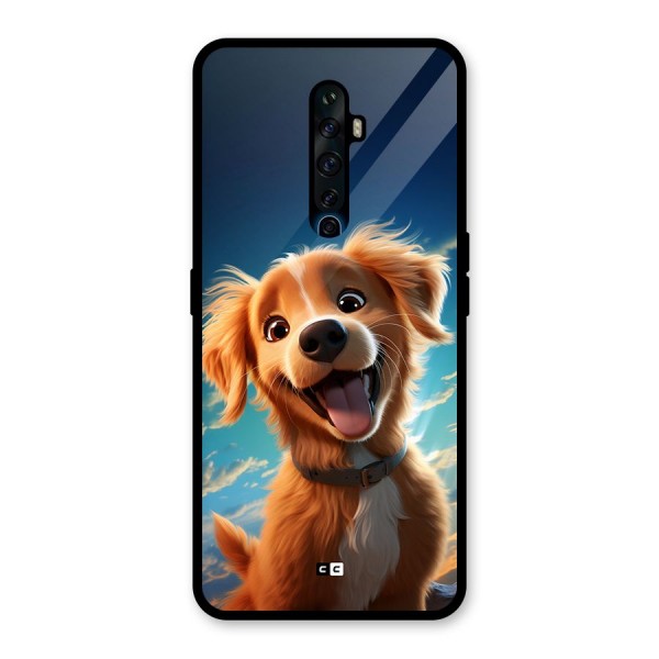 Happy Puppy Glass Back Case for Oppo Reno2 Z