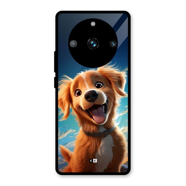 Happy Puppy Glass Back Case for Realme 11 Pro