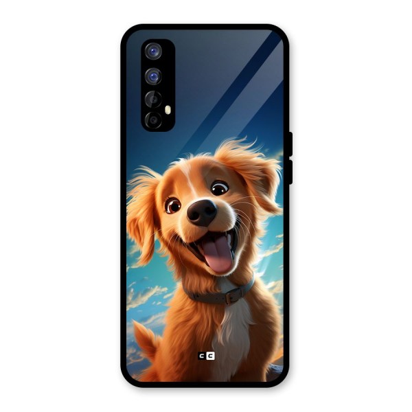 Happy Puppy Glass Back Case for Realme 7