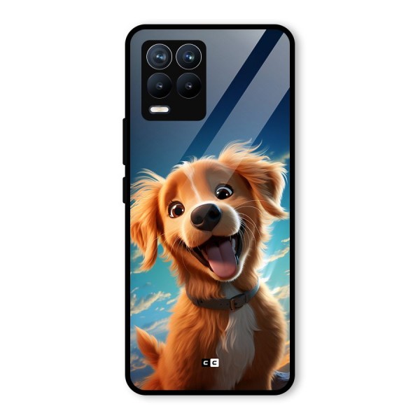 Happy Puppy Glass Back Case for Realme 8