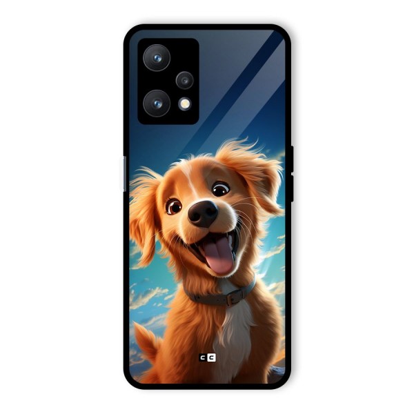 Happy Puppy Glass Back Case for Realme 9 Pro 5G