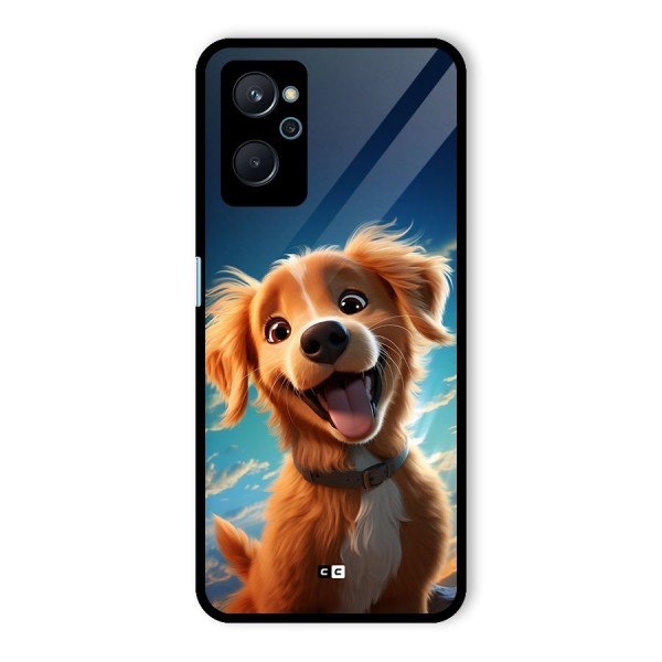 Happy Puppy Glass Back Case for Realme 9i