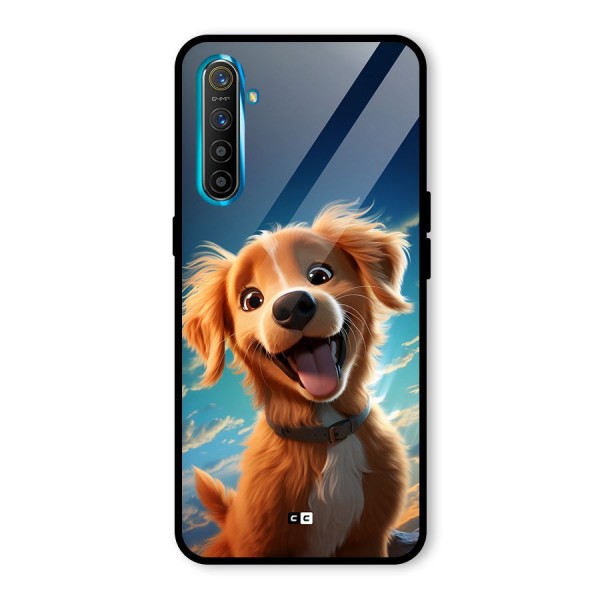 Happy Puppy Glass Back Case for Realme X2