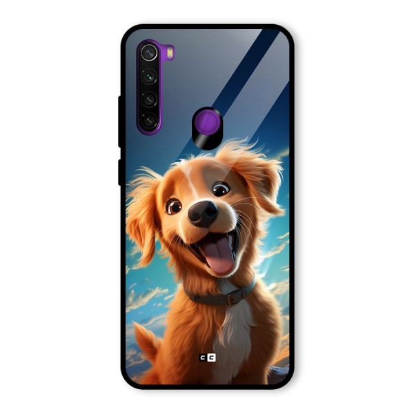 Happy Puppy Glass Back Case for Redmi Note 8