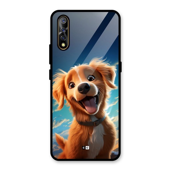 Happy Puppy Glass Back Case for Vivo Z1x