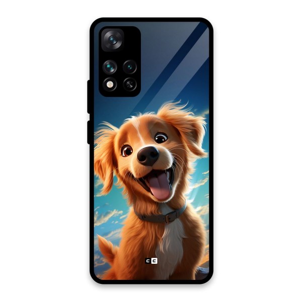 Happy Puppy Glass Back Case for Xiaomi 11i 5G