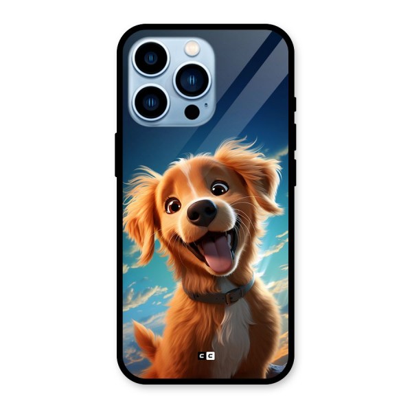 Happy Puppy Glass Back Case for iPhone 13 Pro