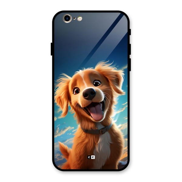 Happy Puppy Glass Back Case for iPhone 6 6S