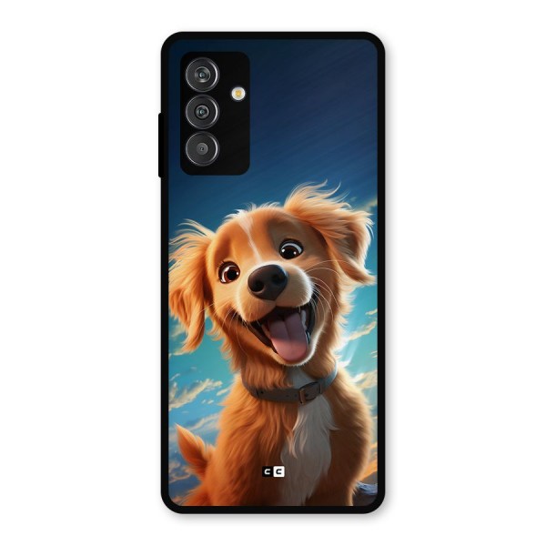 Happy Puppy Metal Back Case for Galaxy F13