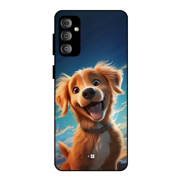 Happy Puppy Metal Back Case for Galaxy F23