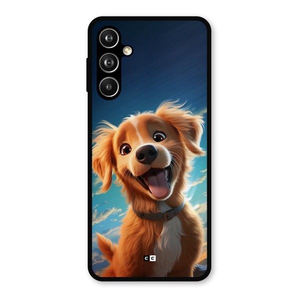 Happy Puppy Metal Back Case for Galaxy F54