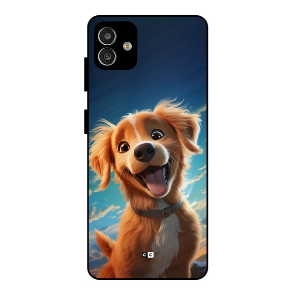 Happy Puppy Metal Back Case for Galaxy M13 5G