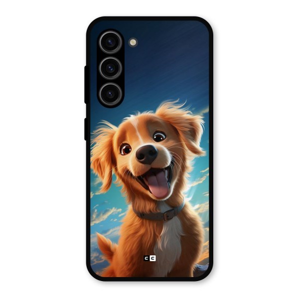 Happy Puppy Metal Back Case for Galaxy S23