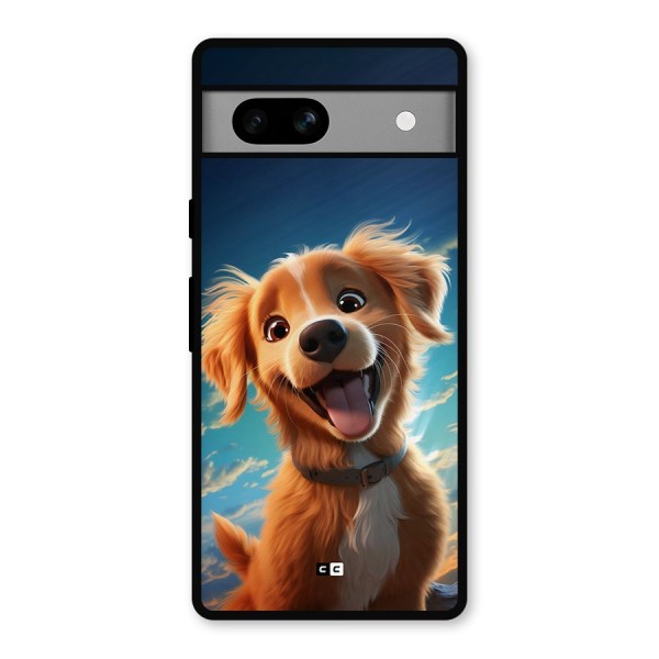 Happy Puppy Metal Back Case for Google Pixel 7a