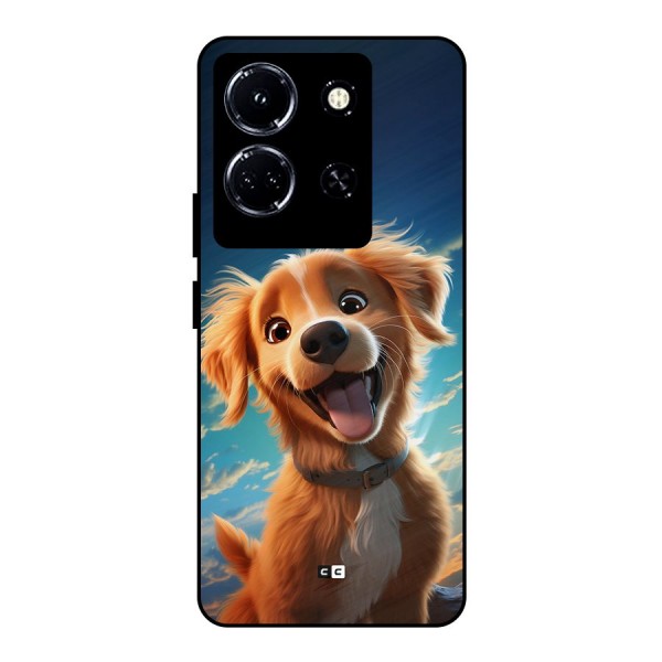 Happy Puppy Metal Back Case for Infinix Note 30 5G