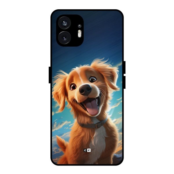 Happy Puppy Metal Back Case for Nothing Phone 2