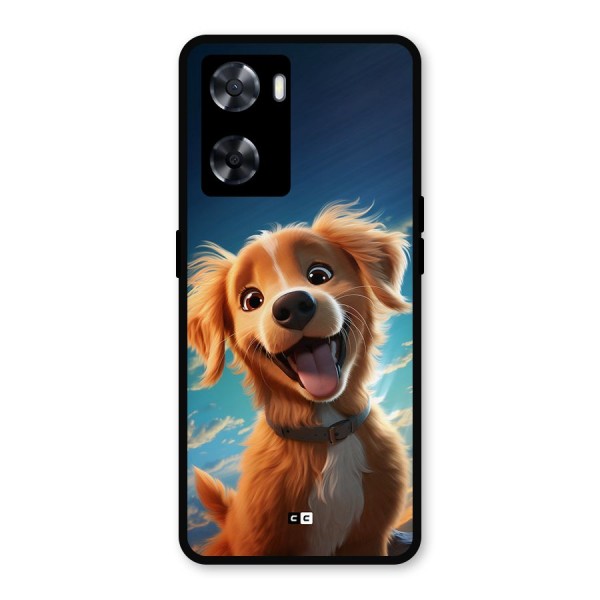 Happy Puppy Metal Back Case for Oppo A57 2022