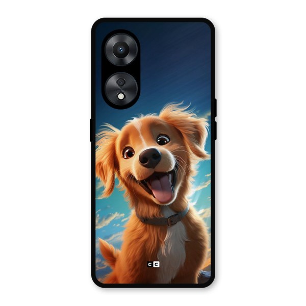 Happy Puppy Metal Back Case for Oppo A78