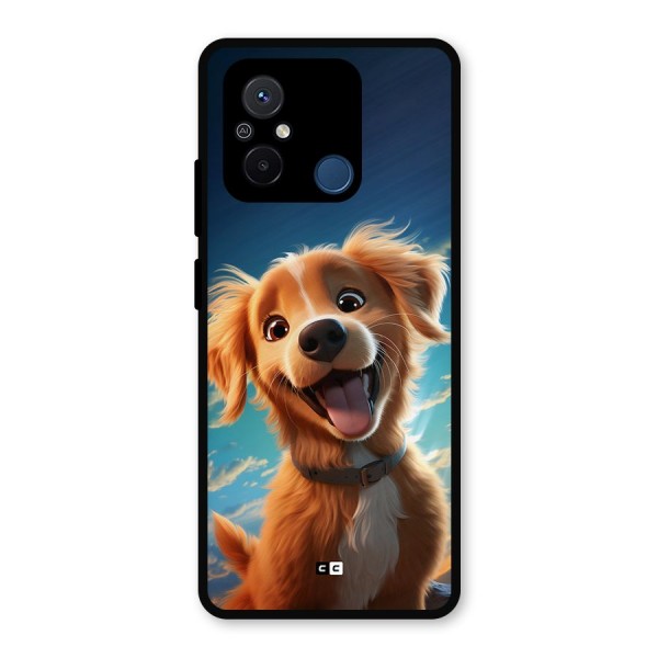 Happy Puppy Metal Back Case for Poco C55