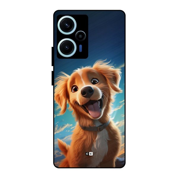 Happy Puppy Metal Back Case for Poco F5