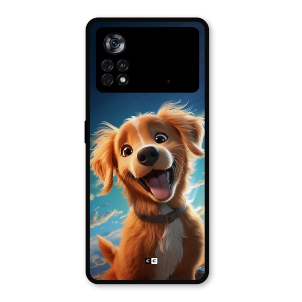 Happy Puppy Metal Back Case for Poco X4 Pro 5G