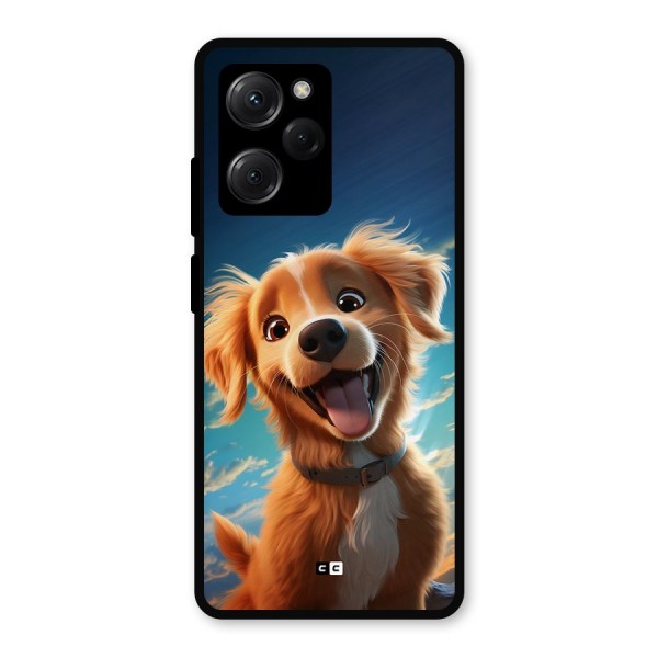 Happy Puppy Metal Back Case for Poco X5 Pro