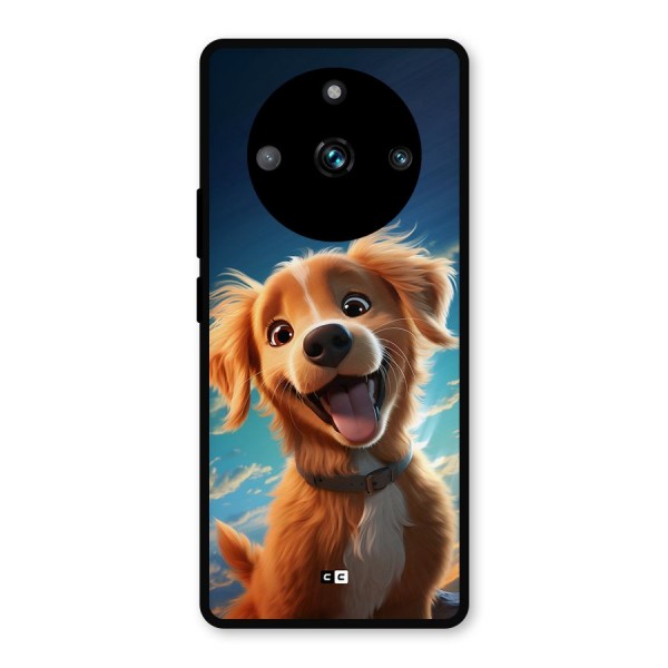 Happy Puppy Metal Back Case for Realme 11 Pro