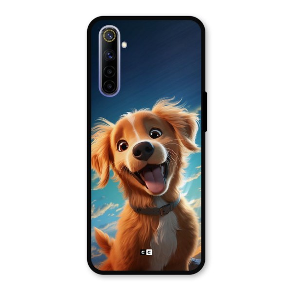 Happy Puppy Metal Back Case for Realme 6