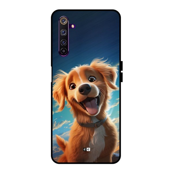 Happy Puppy Metal Back Case for Realme 6 Pro