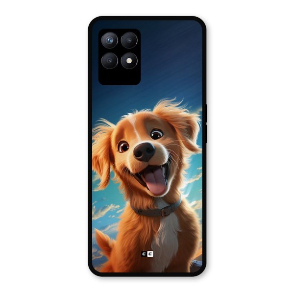 Happy Puppy Metal Back Case for Realme 8i