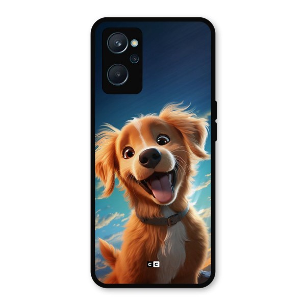 Happy Puppy Metal Back Case for Realme 9i