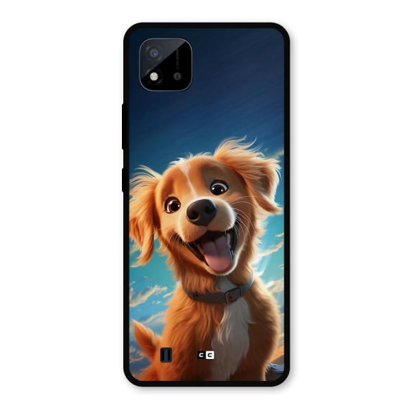 Happy Puppy Metal Back Case for Realme C11 2021