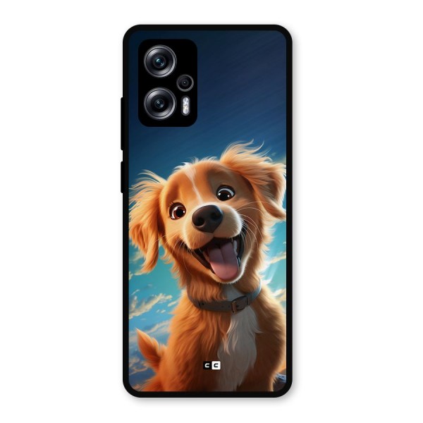 Happy Puppy Metal Back Case for Redmi K50i