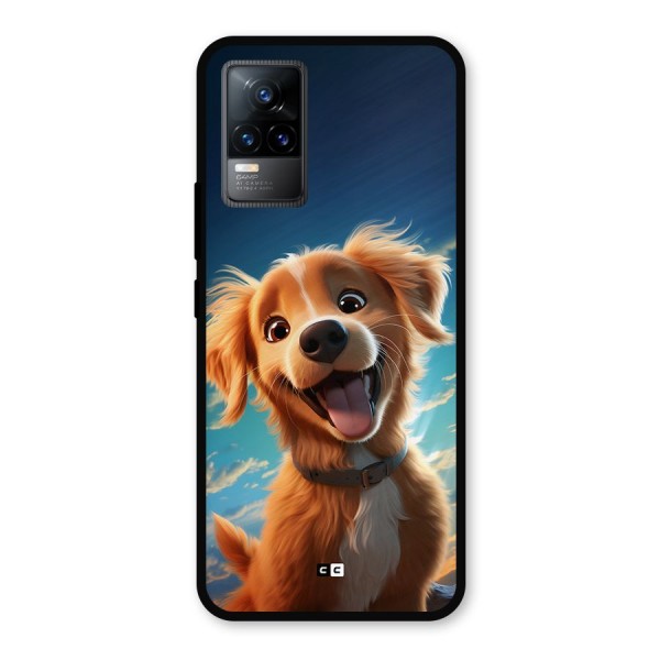 Happy Puppy Metal Back Case for Vivo Y73