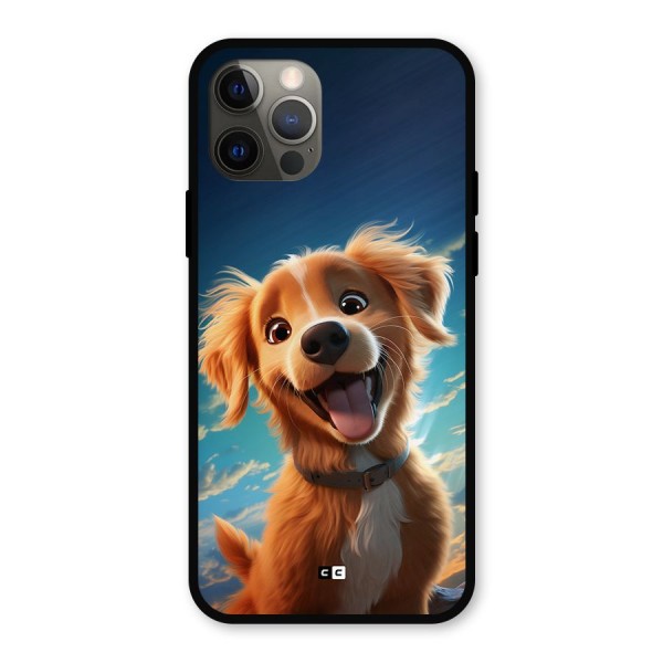 Happy Puppy Metal Back Case for iPhone 12 Pro