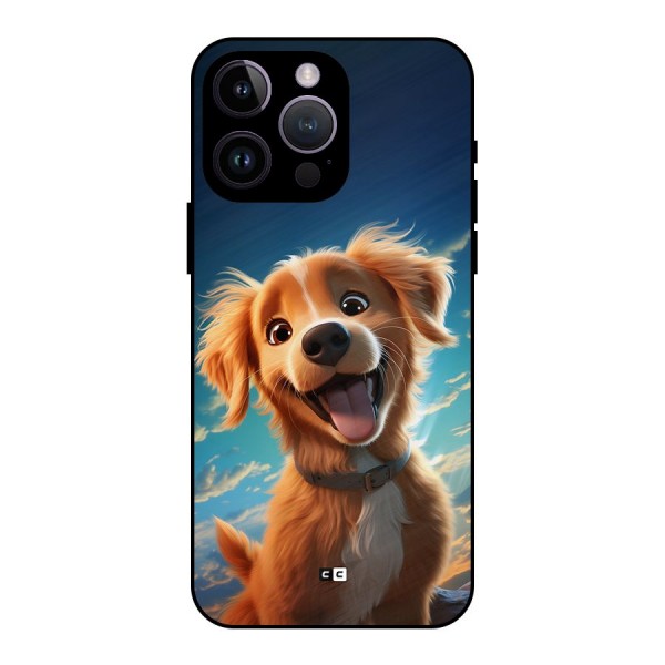 Happy Puppy Metal Back Case for iPhone 14 Pro Max