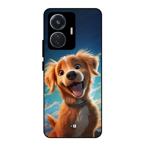 Happy Puppy Metal Back Case for iQOO Z6 44W