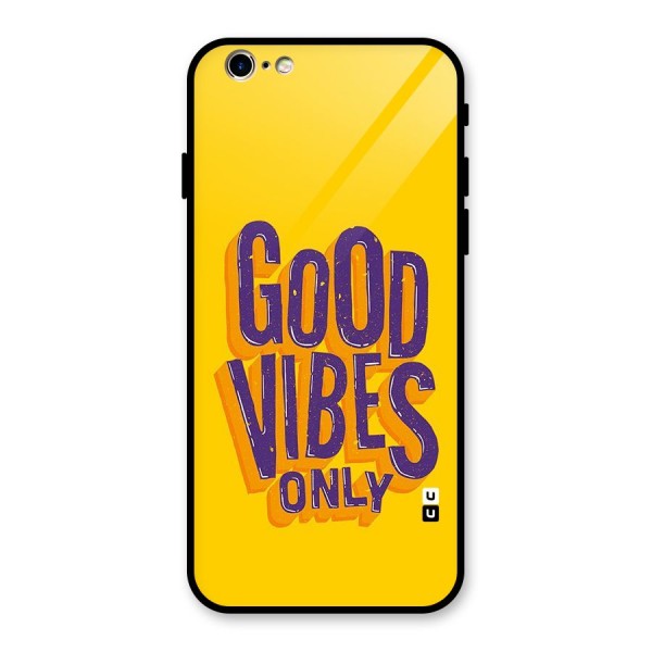 Happy Vibes Only Glass Back Case for iPhone 6 6S