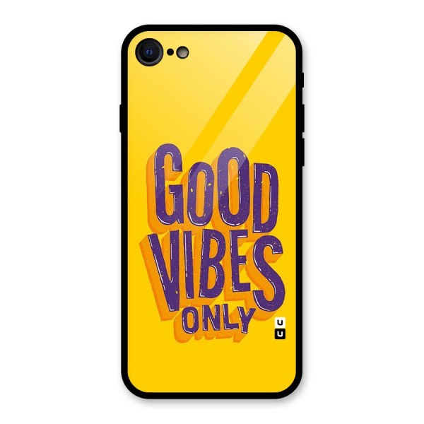 Happy Vibes Only Glass Back Case for iPhone 8